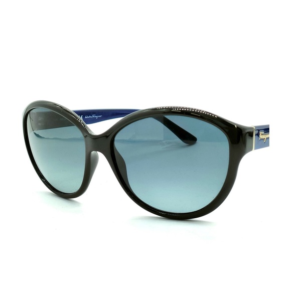 SALVATORE FERRAGAMO Sunglasses SF717S Unisex Black Oval cat eye main image 7